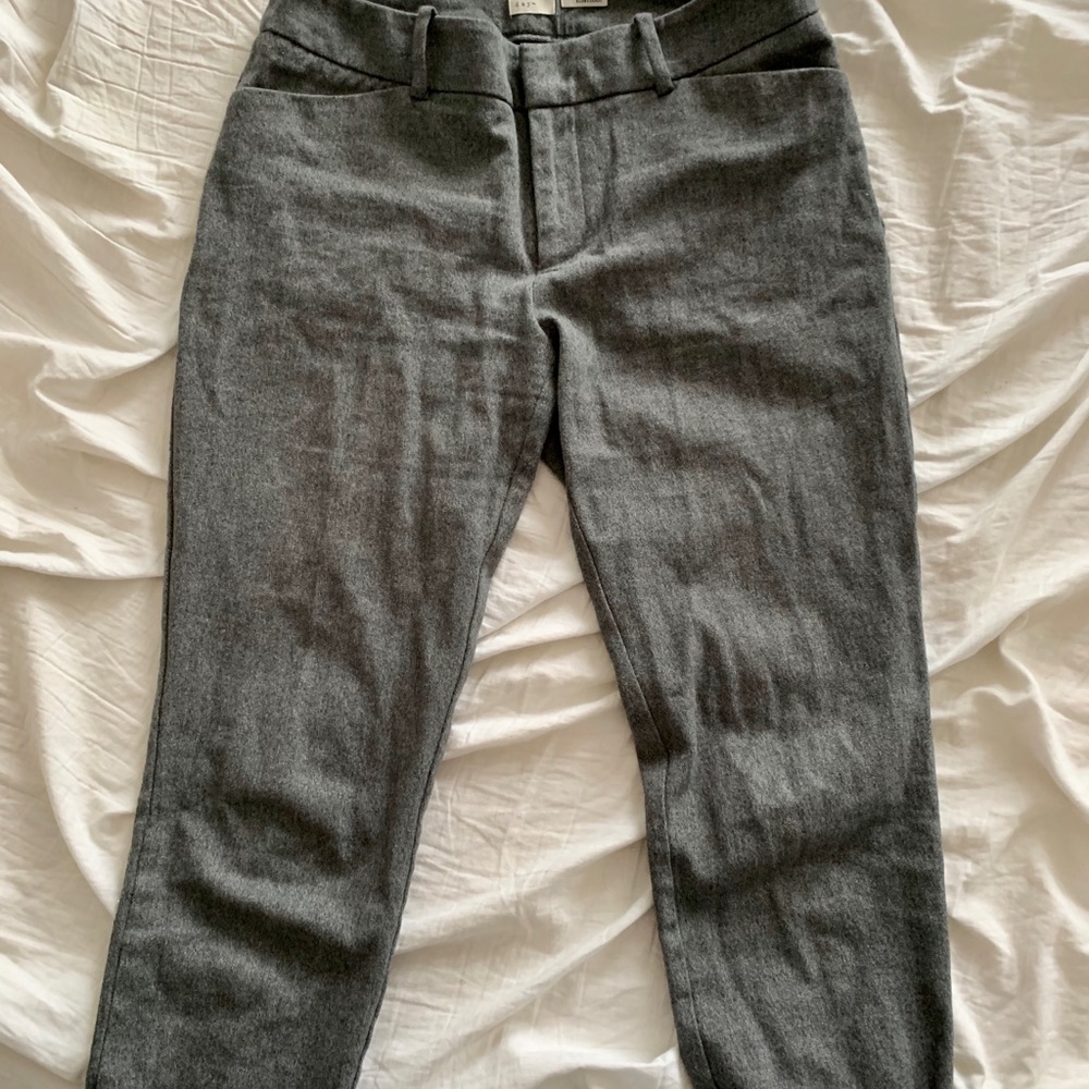 Grey heathered slacks